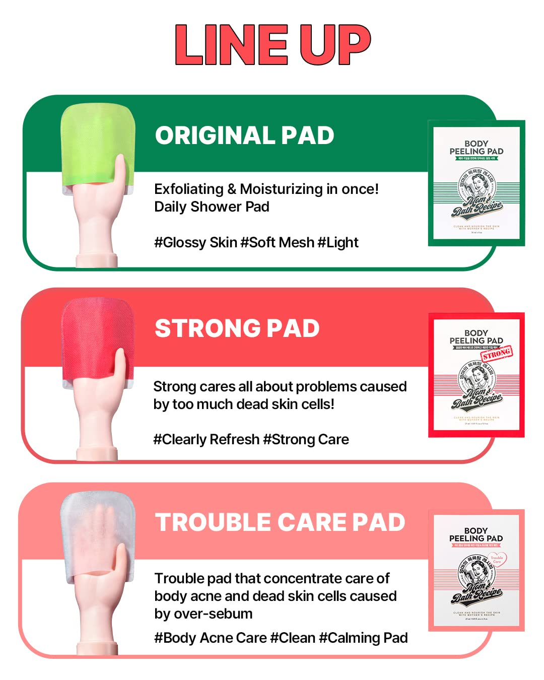 Mom’s Bath Recipe Body Peeling Pad Original (1 Pcs) - 25 ML