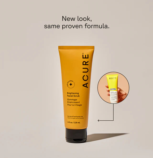 ACURE, Brightening Facial Scrub, 4 fl oz (118 ml)