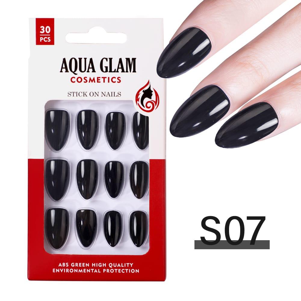 Aqua Glam - Stick On Nails (S Series) 30 Pcs - S07