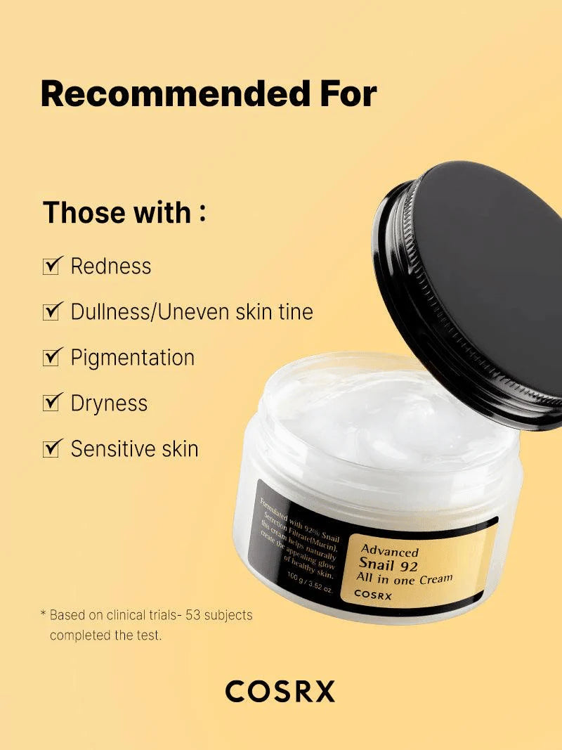 COSRX Advanced Snail 92 All In One Cream - 100g