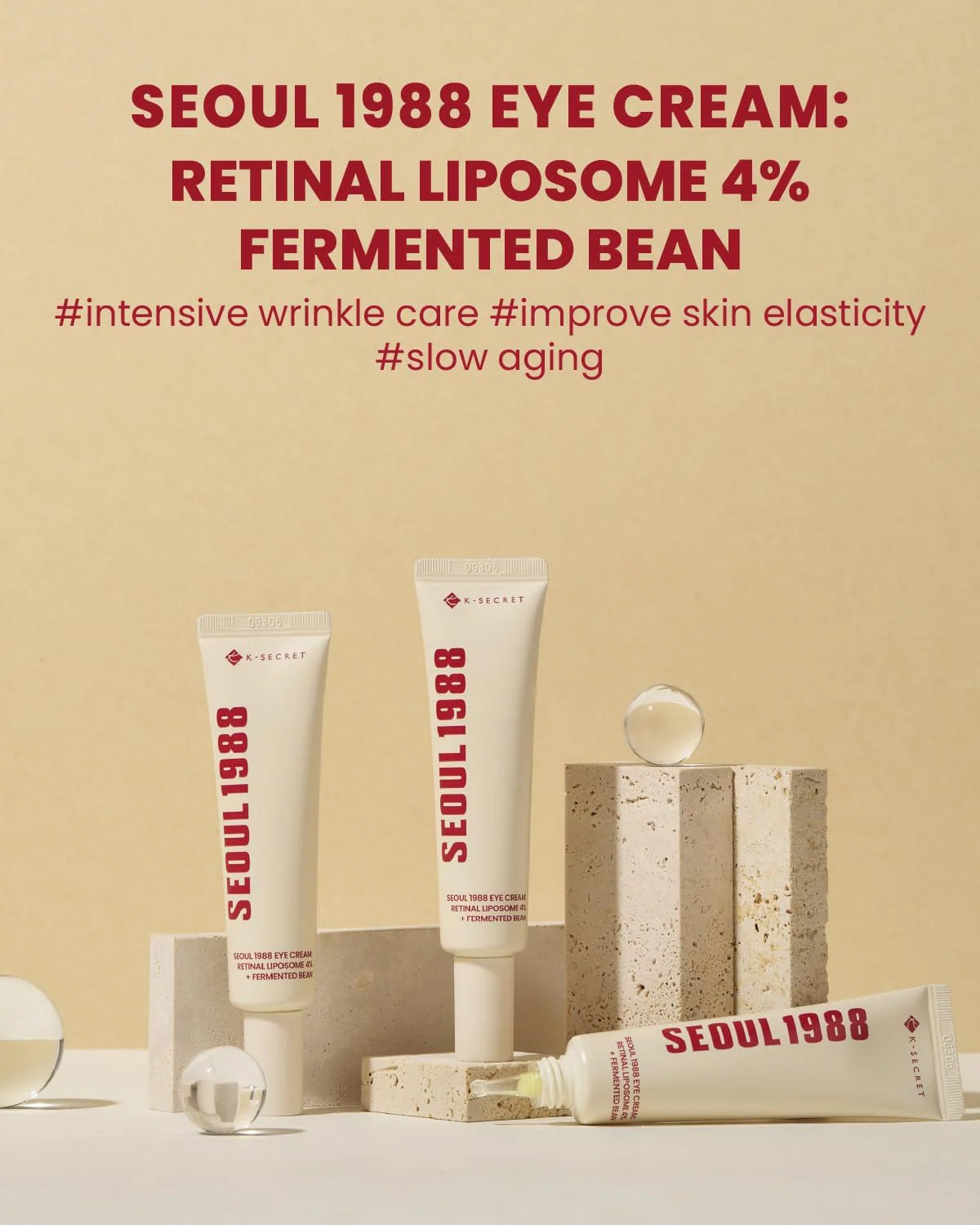 SEOUL 1988 Eye Cream : Retinal Liposome 4% + Fermented Bean - 30ml