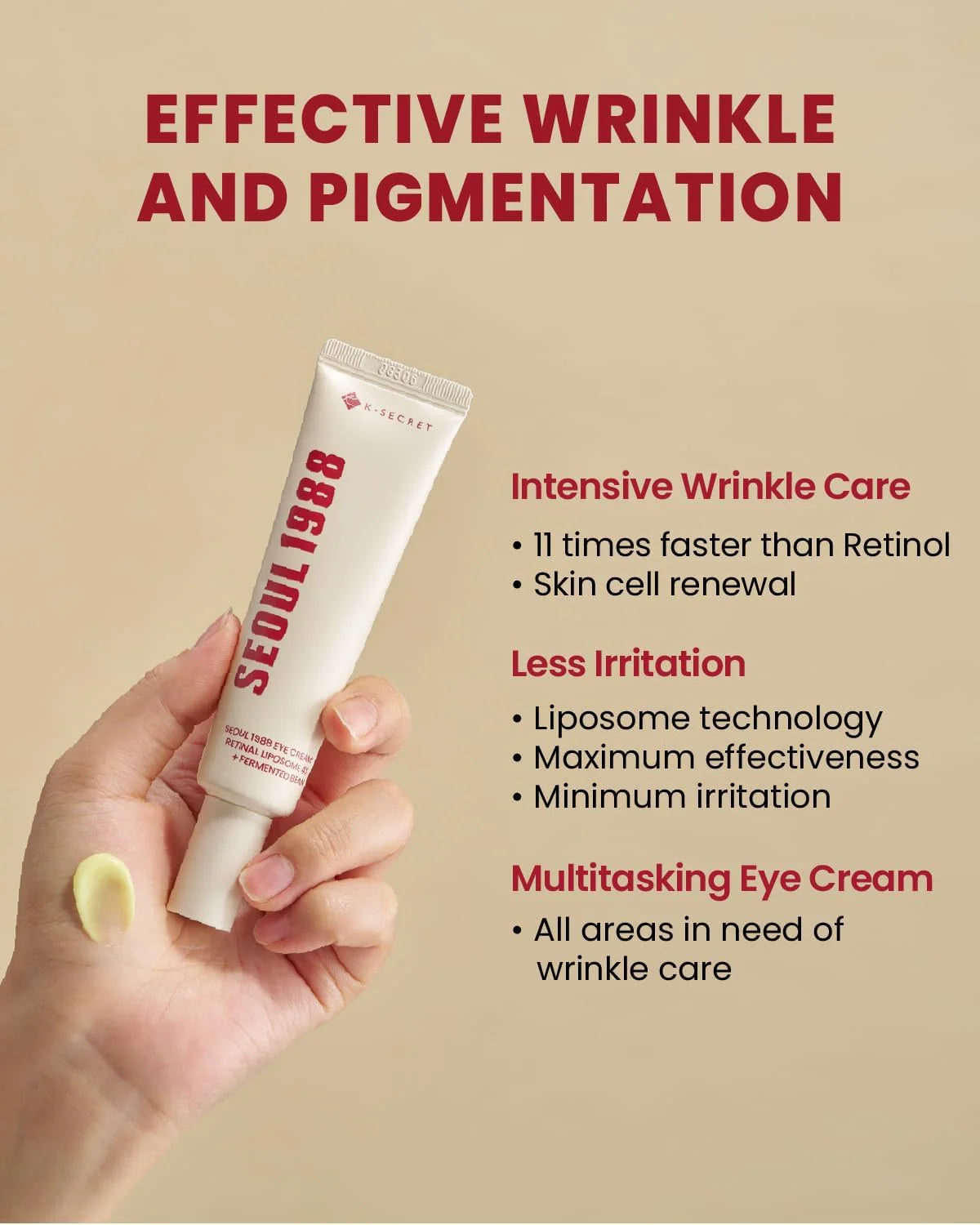 SEOUL 1988 Eye Cream : Retinal Liposome 4% + Fermented Bean - 30ml