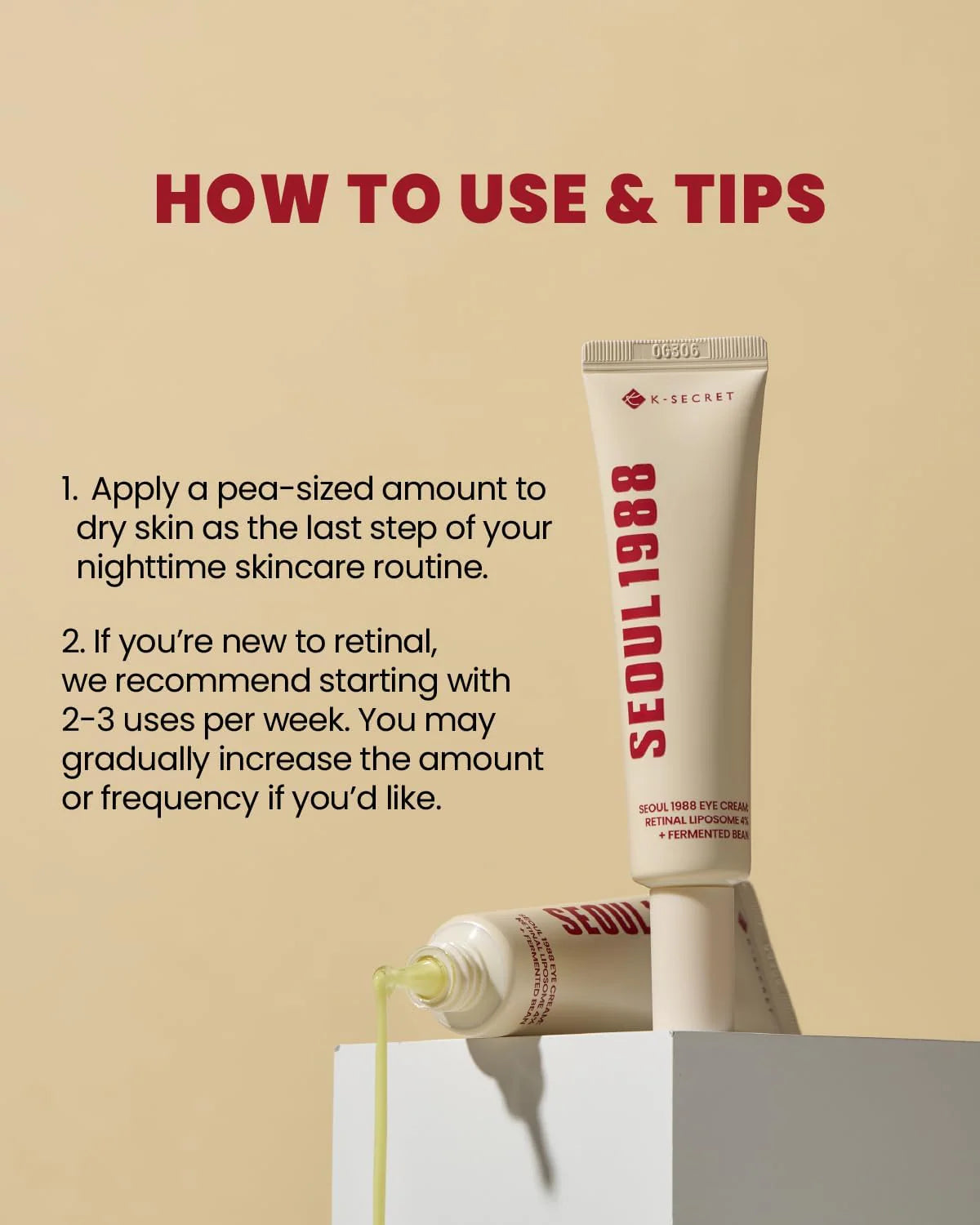 SEOUL 1988 Eye Cream : Retinal Liposome 4% + Fermented Bean - 30ml