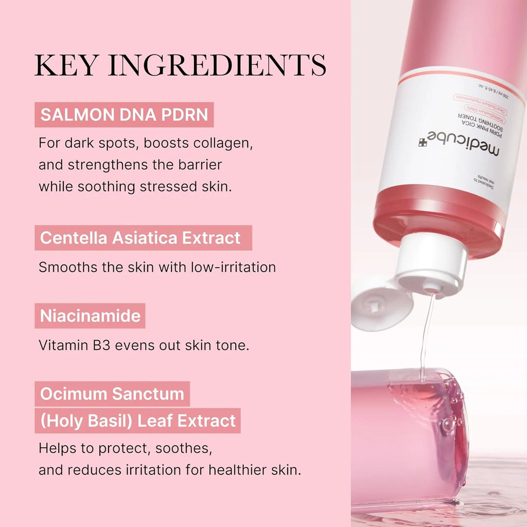 Medicube PDRN Pink Cica Soothing Toner - 250 ML