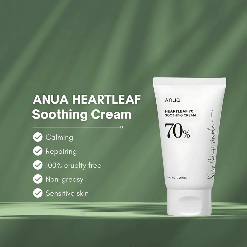Anua Heartleaf 70% Soothing Cream - 100 ml