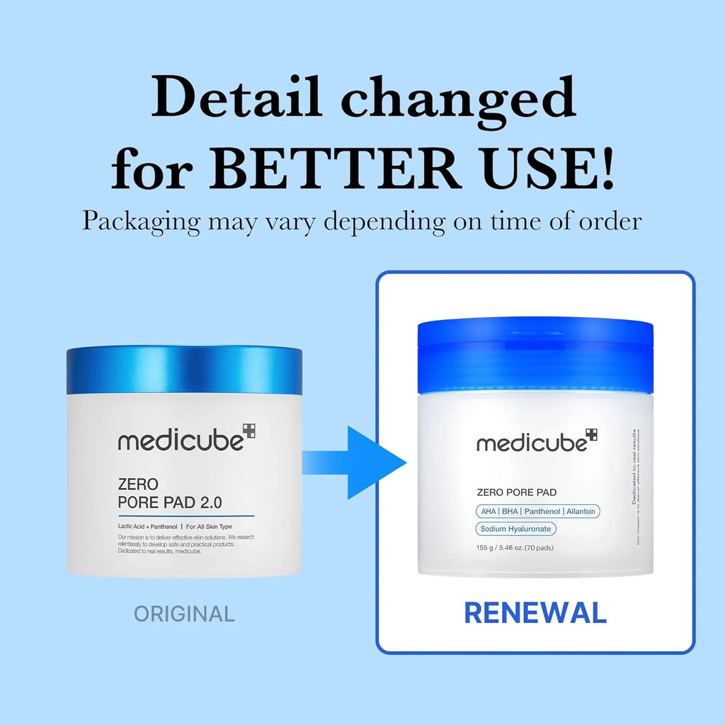 Medicube Zero Pore Pad - 155g (70 Pads)
