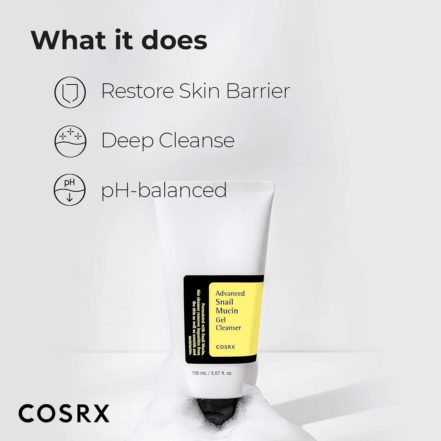 COSRX Advanced Snail Mucin Gel Cleanser - 150ml