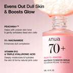 Anua Peach 70% Niacinamide Serum - 30ML