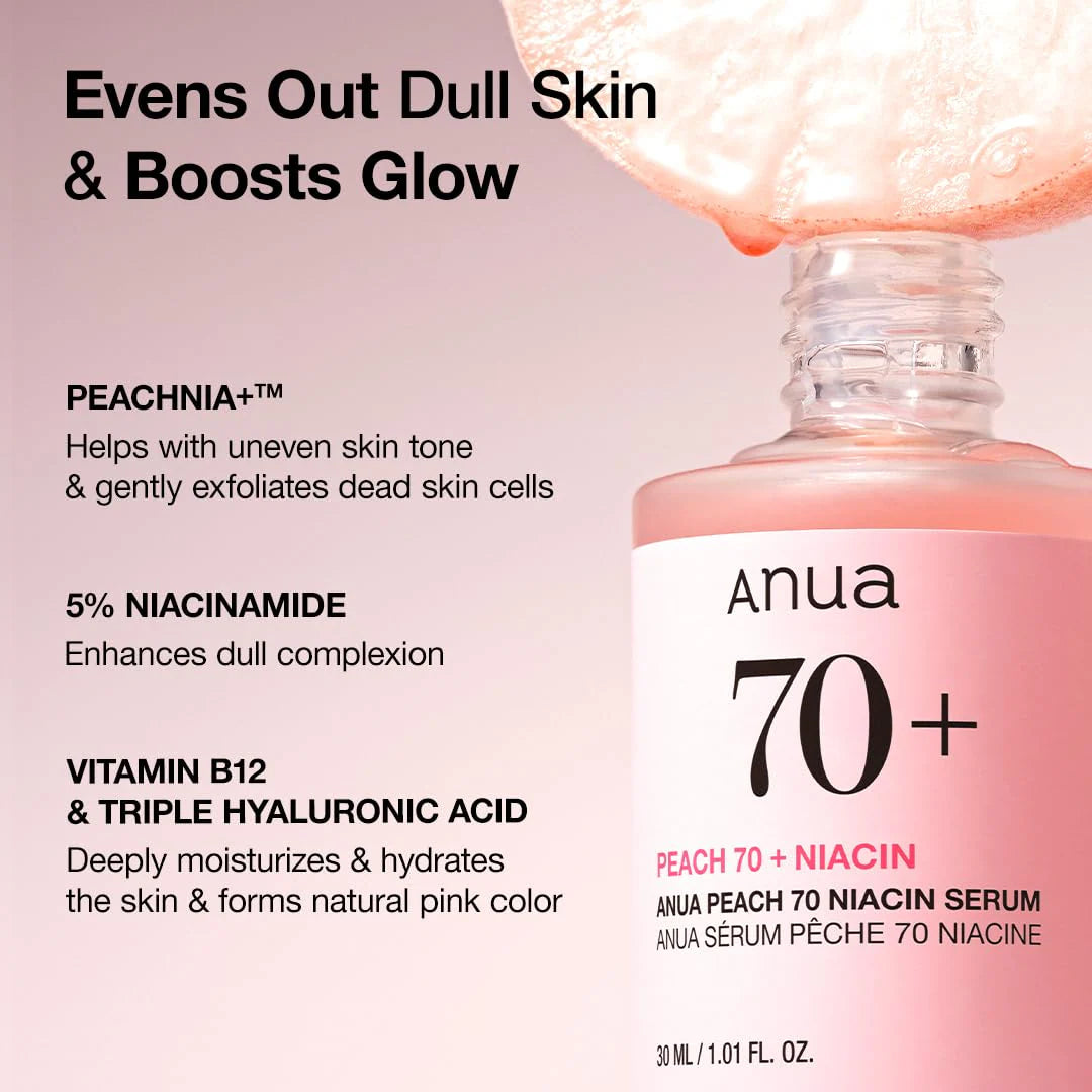 Anua Peach 70% Niacinamide Serum - 30ML