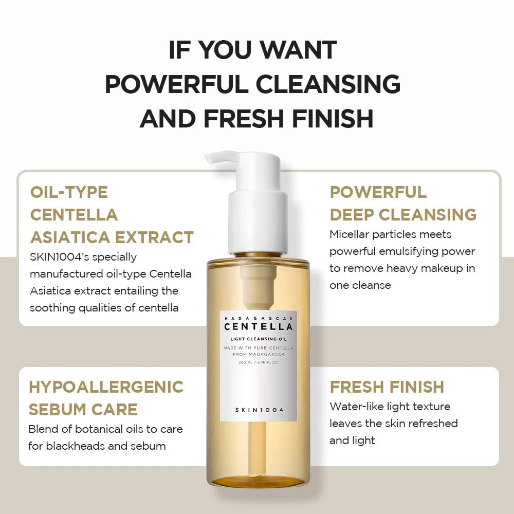 SKIN1004 Light Cleansing Oil - 200 ML