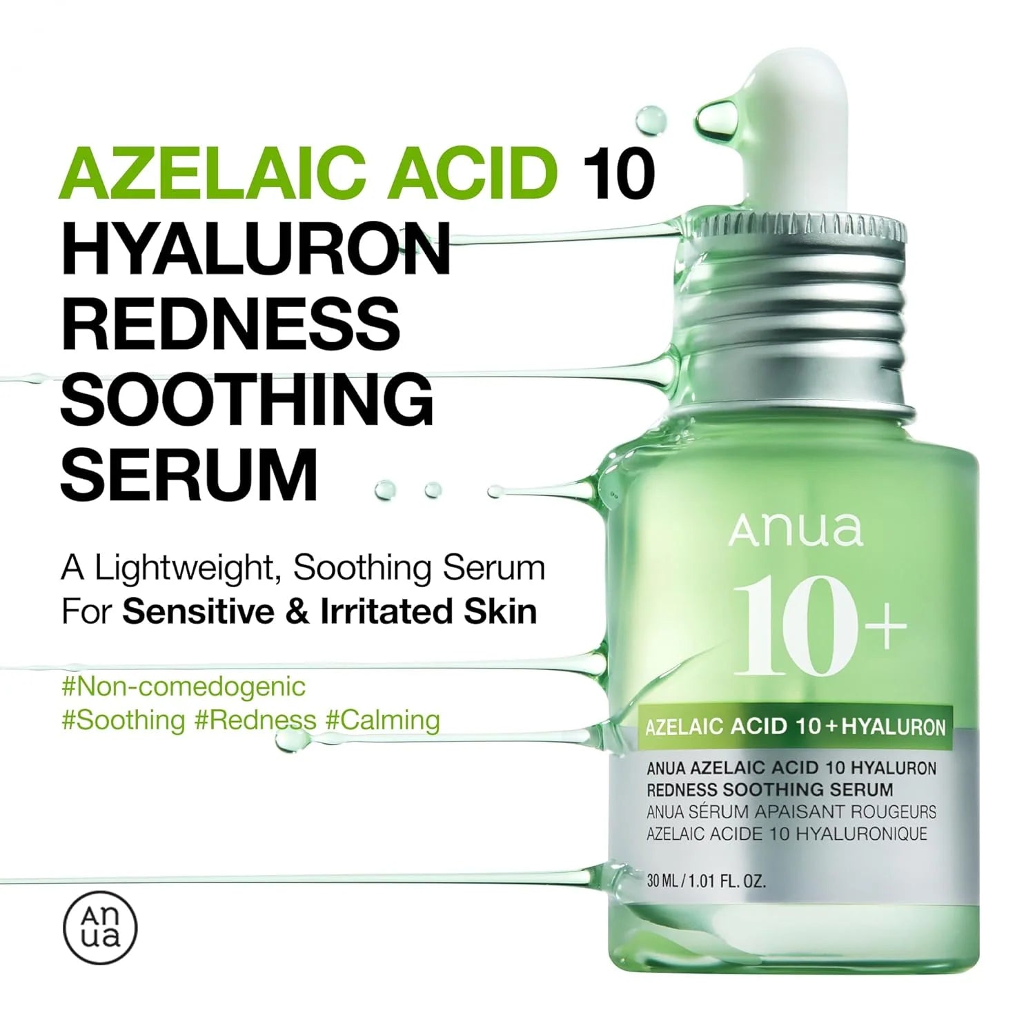 Anua Azelaic Acid 10 Hyaluron Redness Soothing Serum - 30ML