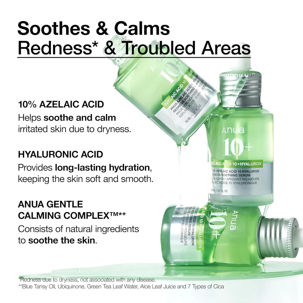Anua Azelaic Acid 10 Hyaluron Redness Soothing Serum - 30ML