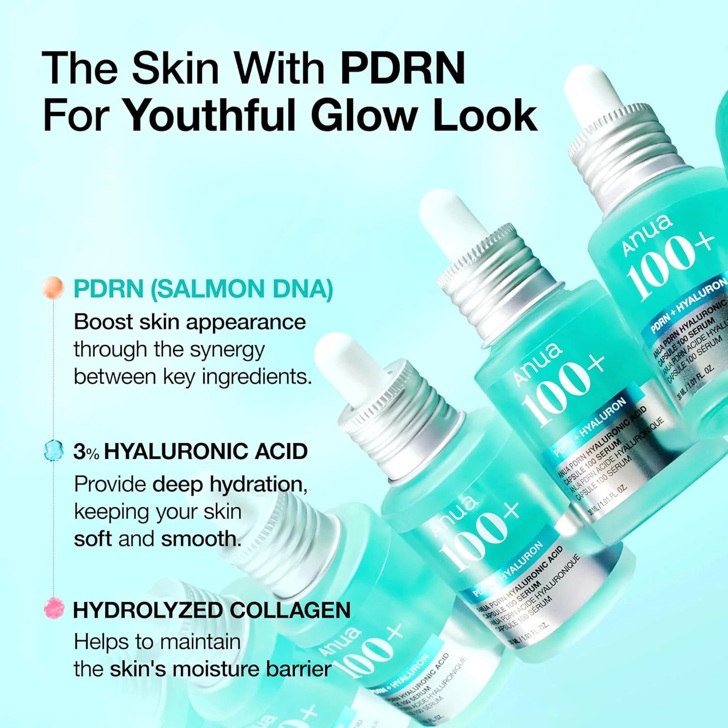 Anua PDRN Hyaluronic Acid Capsule 100 Serum - 30ML