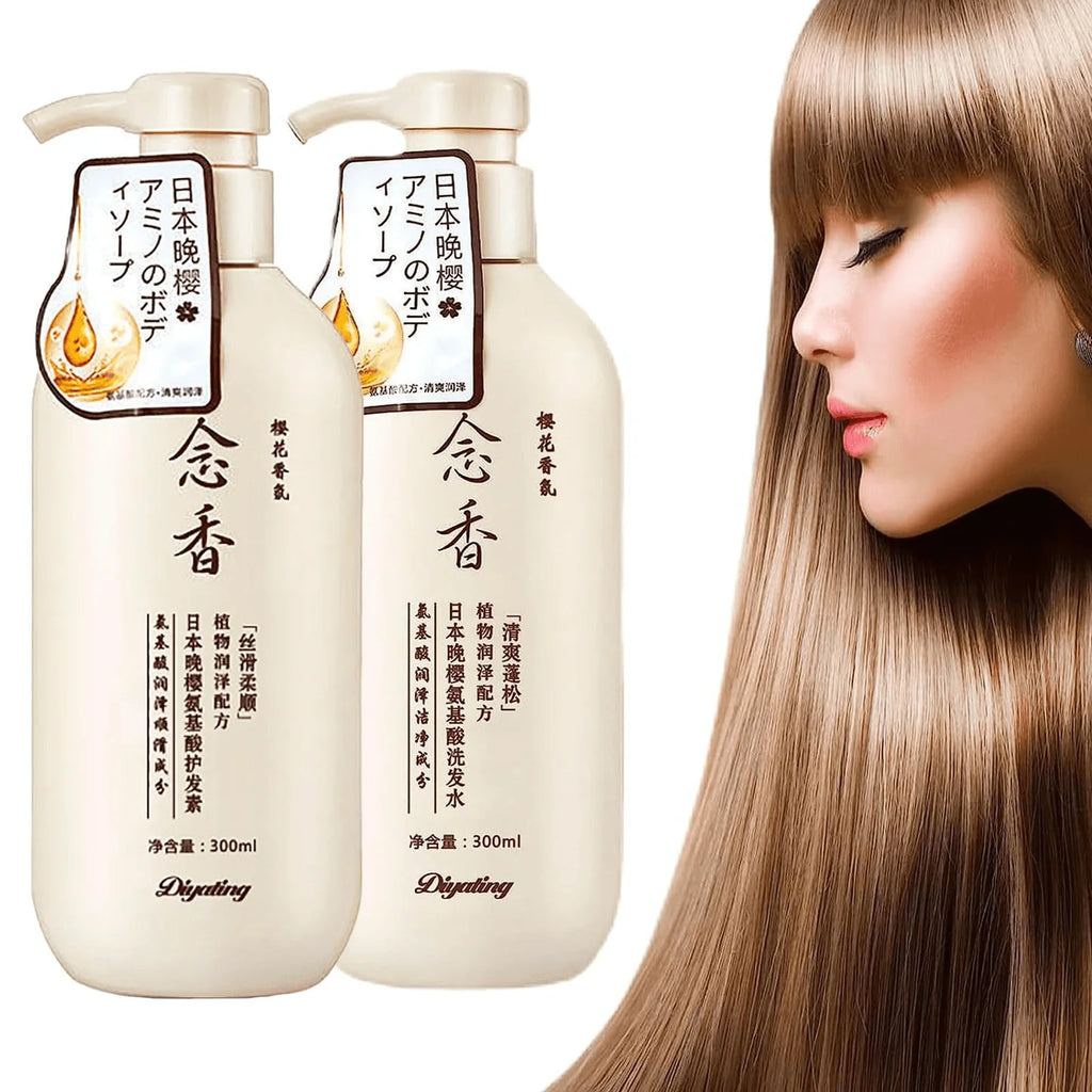 Diyating Hair Growth Sakura Japanese Shampoo & Conditioner Set - 300ml