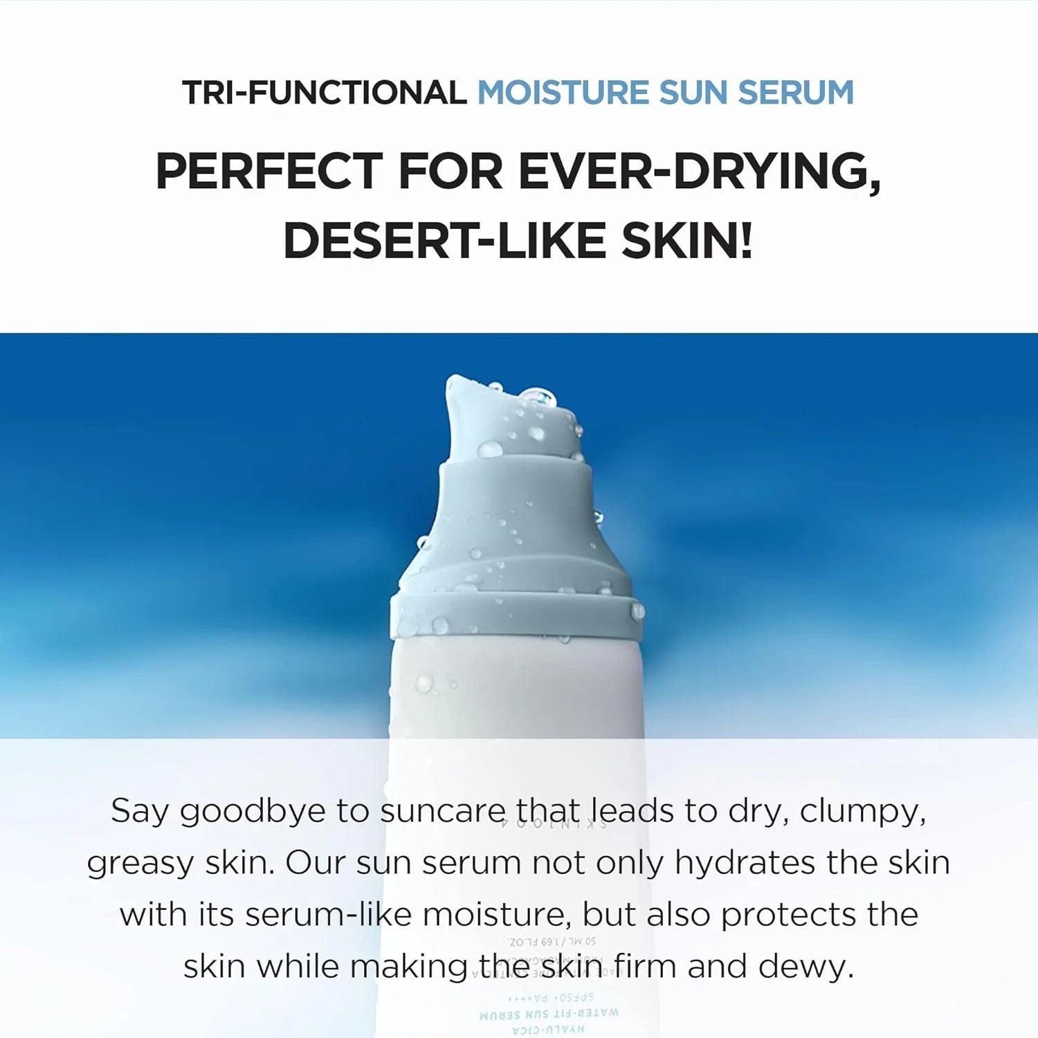 SKIN1004 Centella Hyalu-Cica Water-Fit Sun Serum SPF50+ PA++++ - 50ml