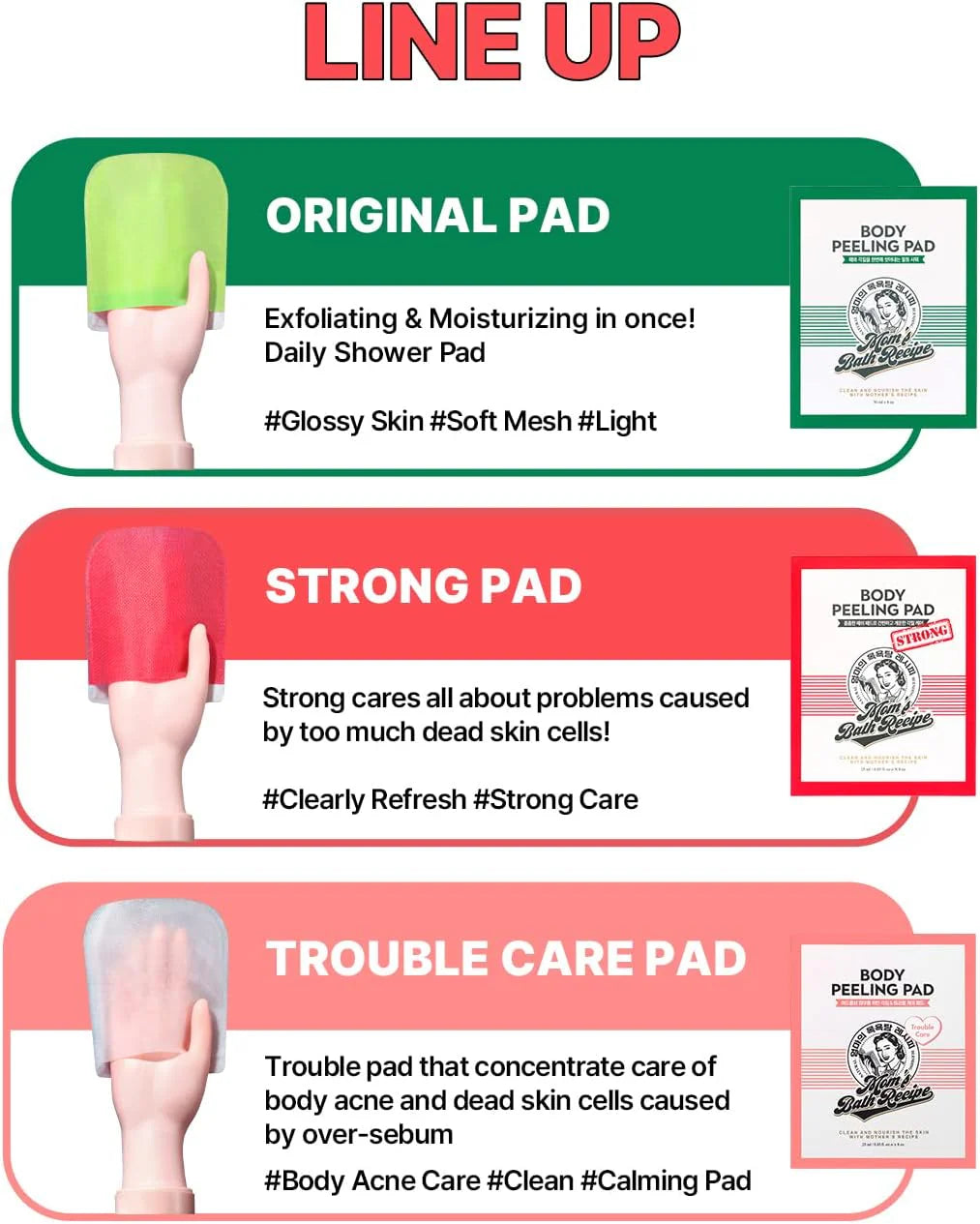 Mom’s Bath Recipe Body Peeling Pad Strong (1 Pcs) - 25ml