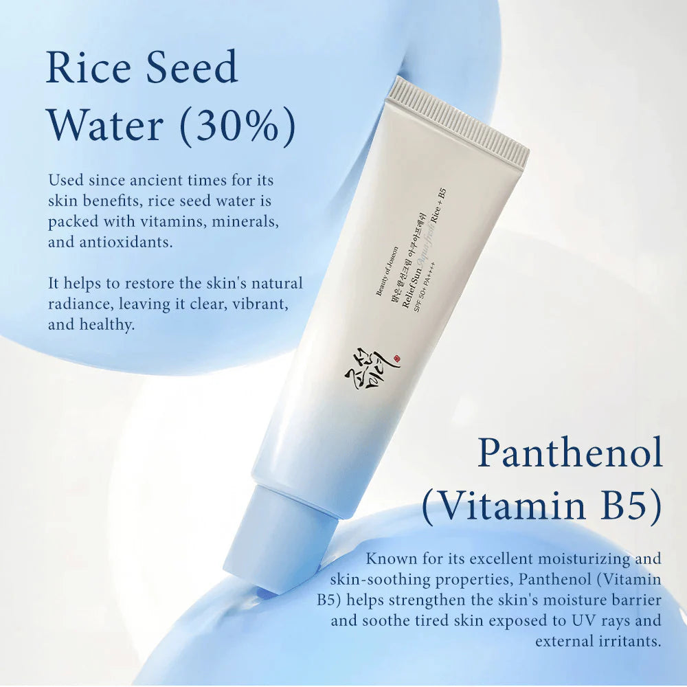 Relief Sun Aqua-Fresh Rice + B5 Moisturizing Cream SPF50+ PA++++ - 50ml