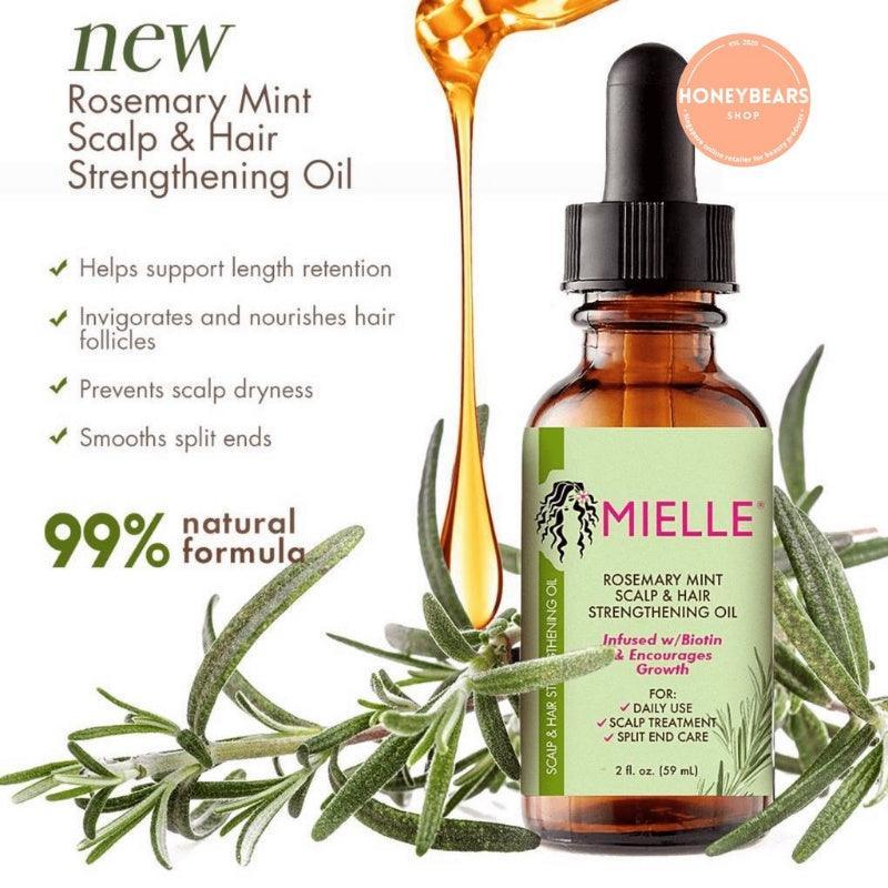 Mielle Organics Rosemary Oil Mint Scalp and Hair Strengthening Oil - 59ml
